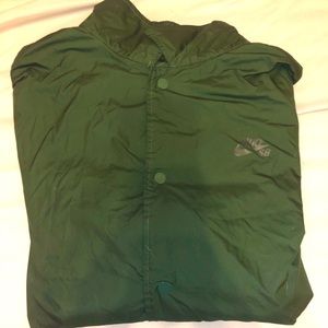 Forest green Nike SB coaches jacket